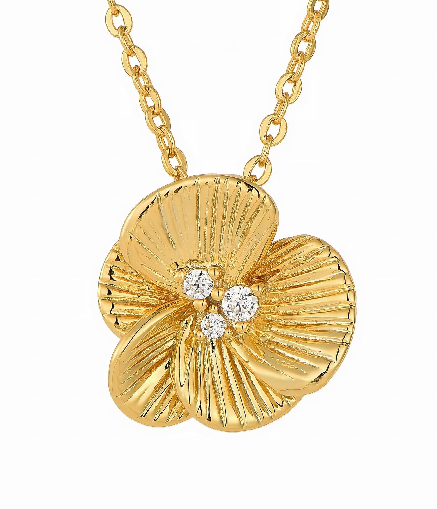 Set di gioielli floreali Golden Bloom - NAFALUXE