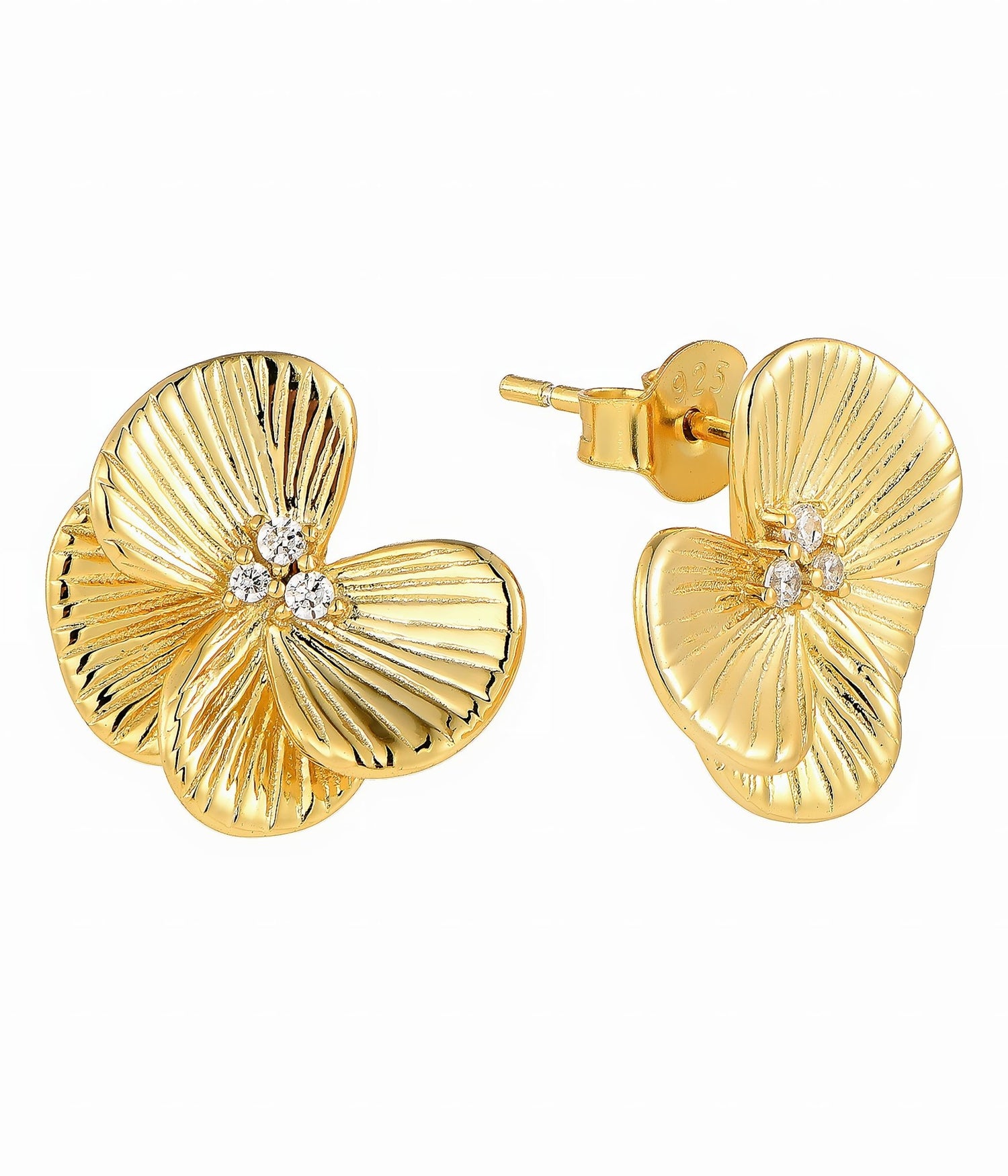 Set di gioielli floreali Golden Bloom - NAFALUXE