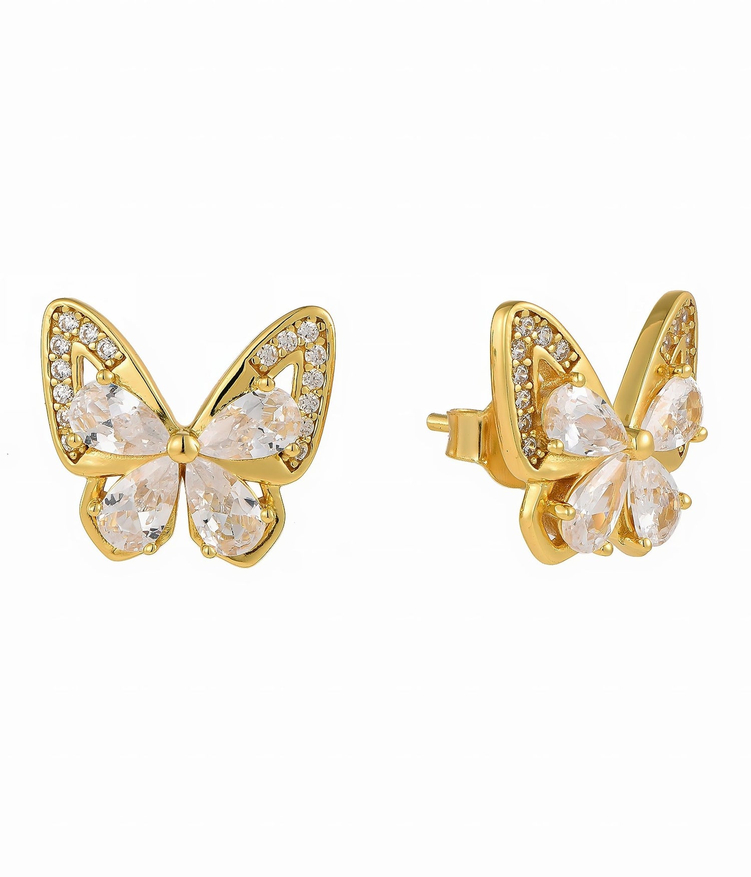 Set di gioielli Golden Butterfly Sparkle - NAFALUXE