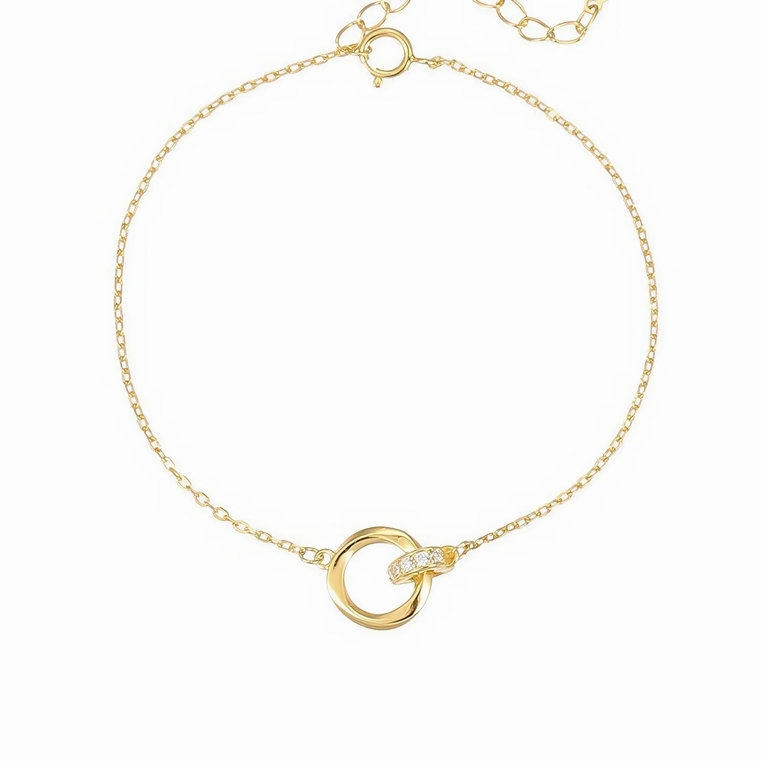 Golden Harmony Circle Bracelet - NAFALUXE