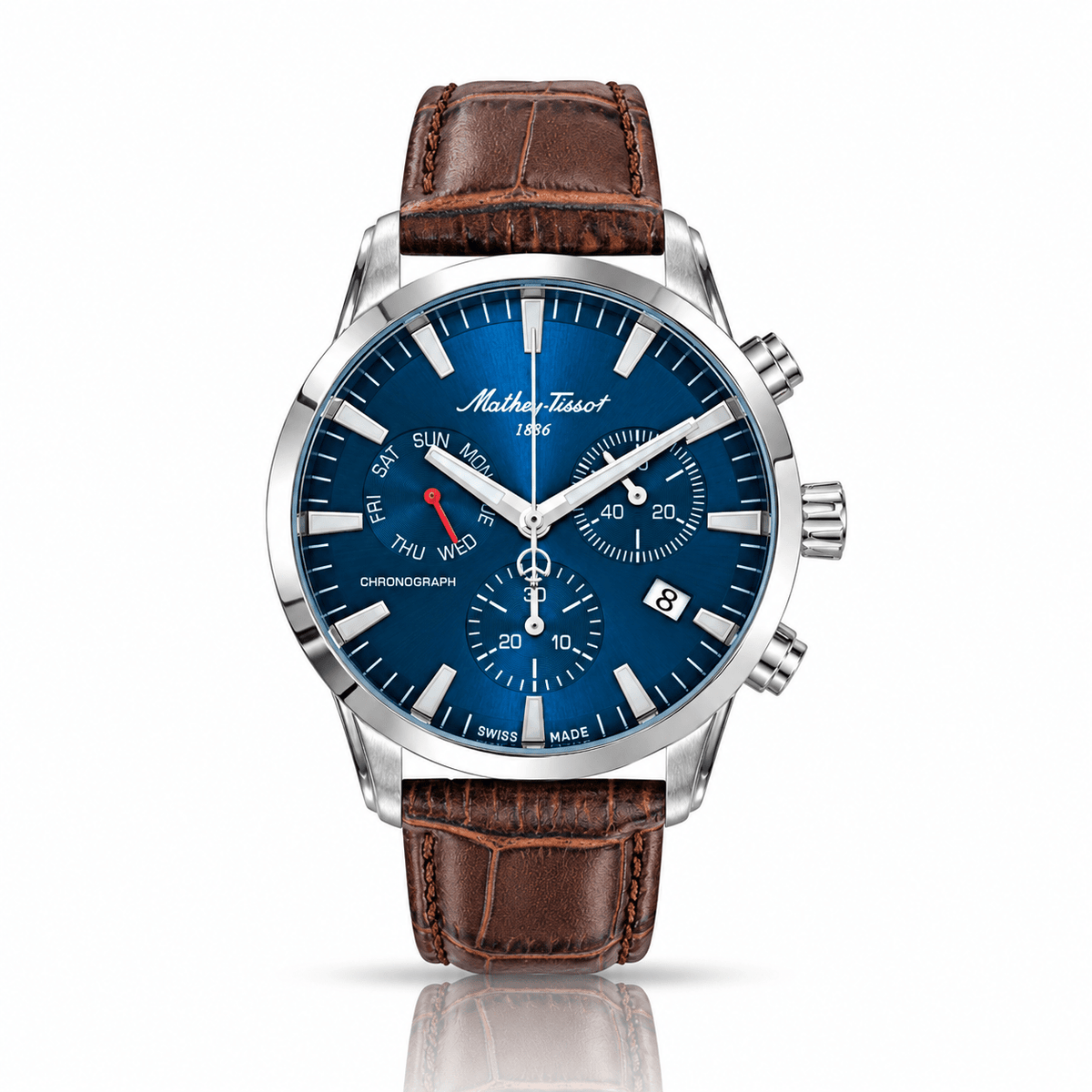 Mathey-Tissot Ares Chrono H197CHALBU – Men's Swiss Chronograph Watch - NAFALUXE