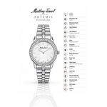 Mathey-Tissot Artemis D10860AQS – Women's Swiss Made Quartz Watch | White Dial | Silver Stainless Steel - NAFALUXE