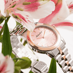 Mathey-Tissot Artemis D10860BPK – Women's Swiss Made Quartz Watch – Pink Dial – Two-Tone Rose Gold & Silver - NAFALUXE
