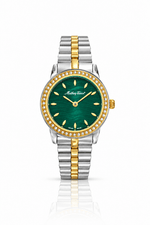 Mathey-Tissot Artemis D10860BQYV – Women's Swiss Made Quartz Watch – Green Dial – Two-Tone Gold & Silver - NAFALUXE