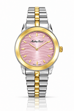 Mathey-Tissot Artemis D10860BYPK – Women's Swiss Made Quartz Watch | Pink Dial | Two-Tone Silver & Yellow Gold - NAFALUXE