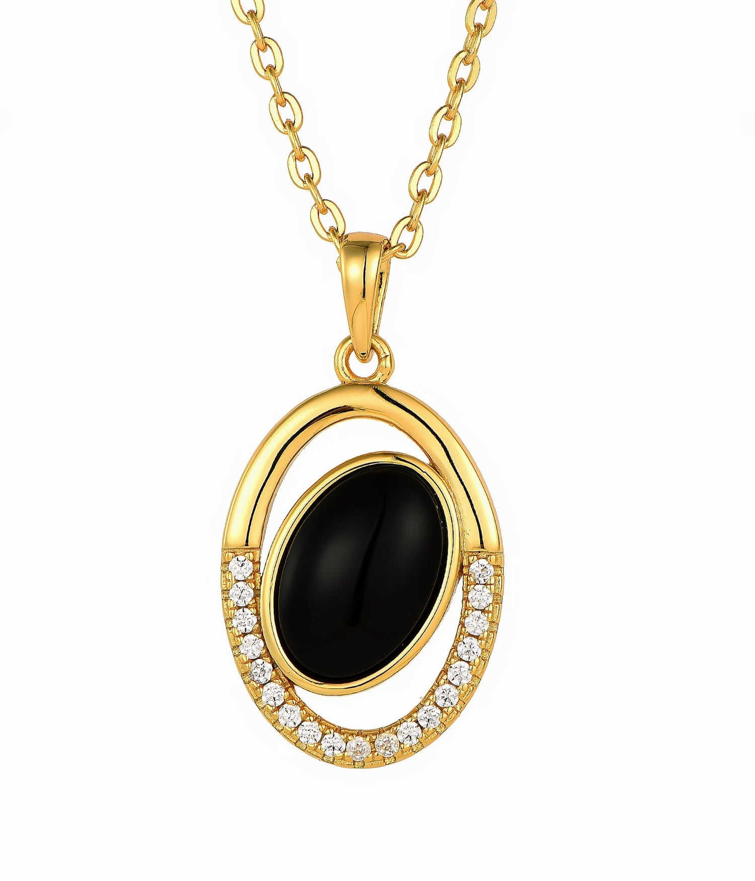 Set di gioielli in agata muschiata "Midnight Elegance" - NAFALUXE