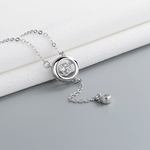 Minimal Drop Lariat Necklace – 925 Silver - NAFALUXE