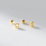 Minimalist Cushion - Cut CZ Stud Earrings – 925 Sterling Silver Gold & Silver Earrings - NAFALUXE