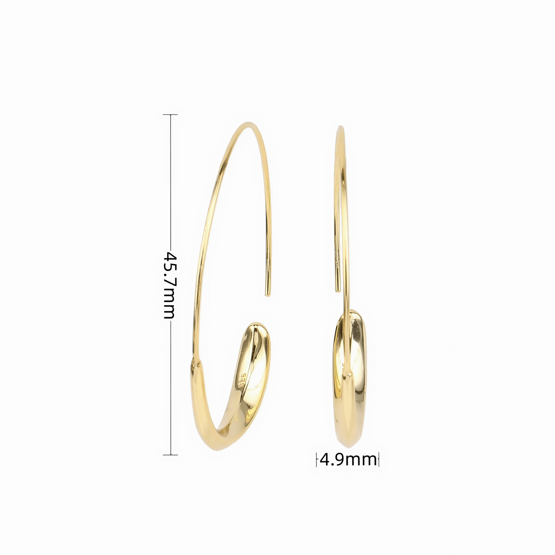 Modern Loop Earrings - NAFALUXE