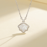 Mother of Pearl Shell Necklace – 925 Silver - NAFALUXE