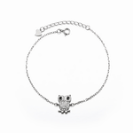 Owl - Set Bracelet and Earrings – Adorned with Sparkling Cubic Zirconia - NAFALUXE