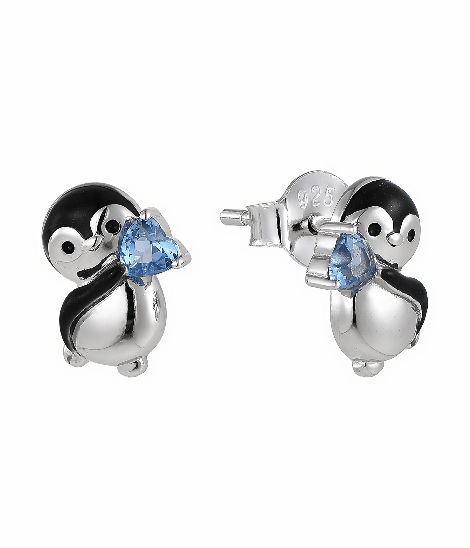 Boucles d'oreilles « Cœur de pingouin » - NAFALUXE