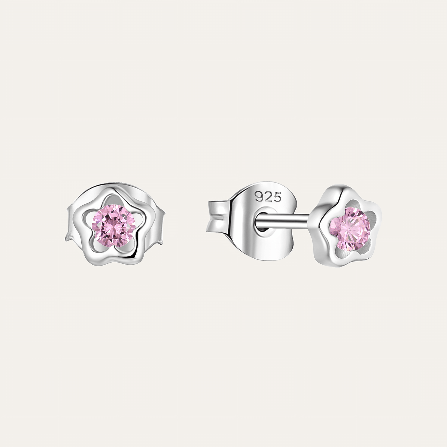 Pink Blossom Stud Earrings - NAFALUXE