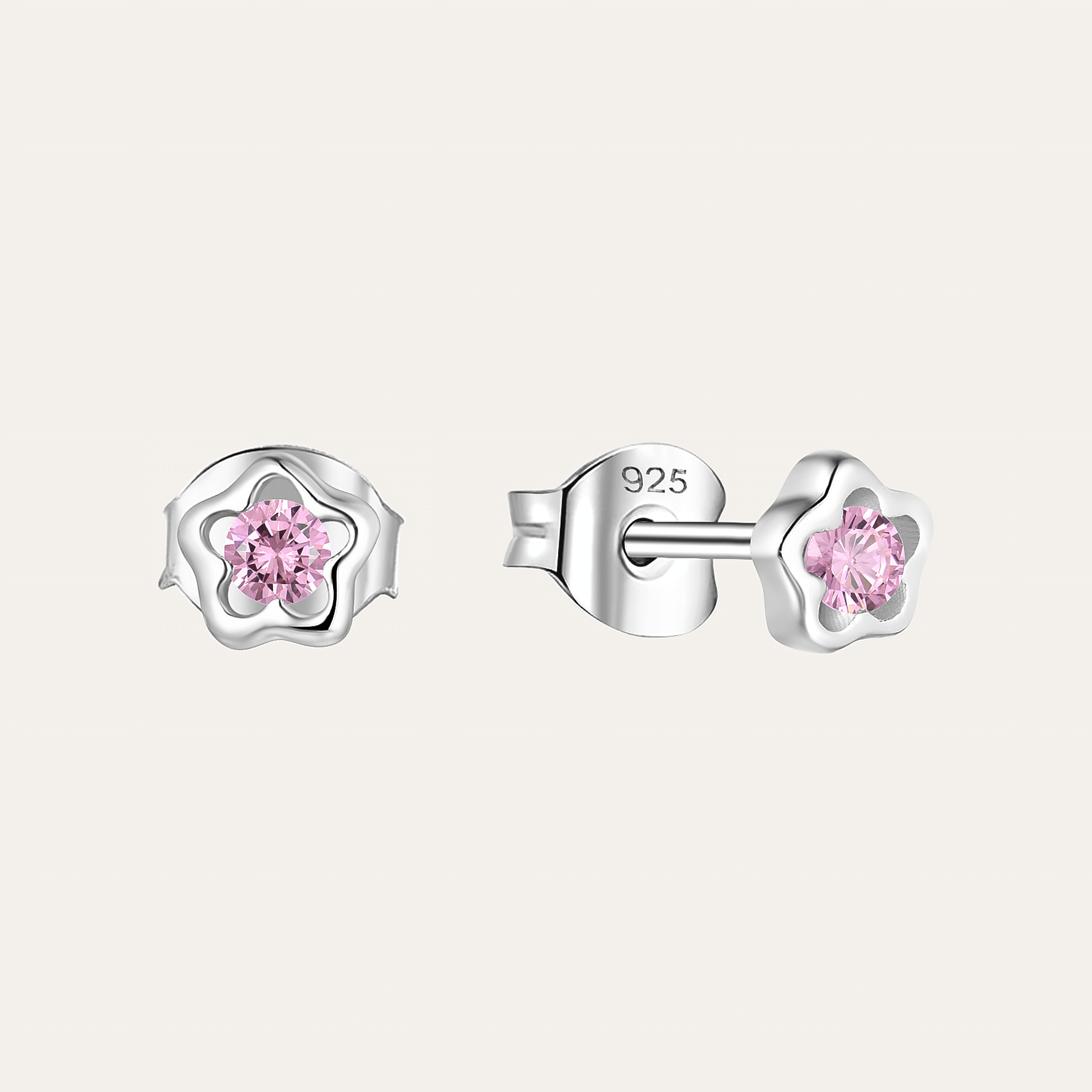 Pink Blossom Stud Earrings - NAFALUXE