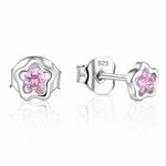 Orecchini a bottone Pink Blossom - NAFALUXE