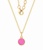Pink Smiley Face Necklace - NAFALUXE