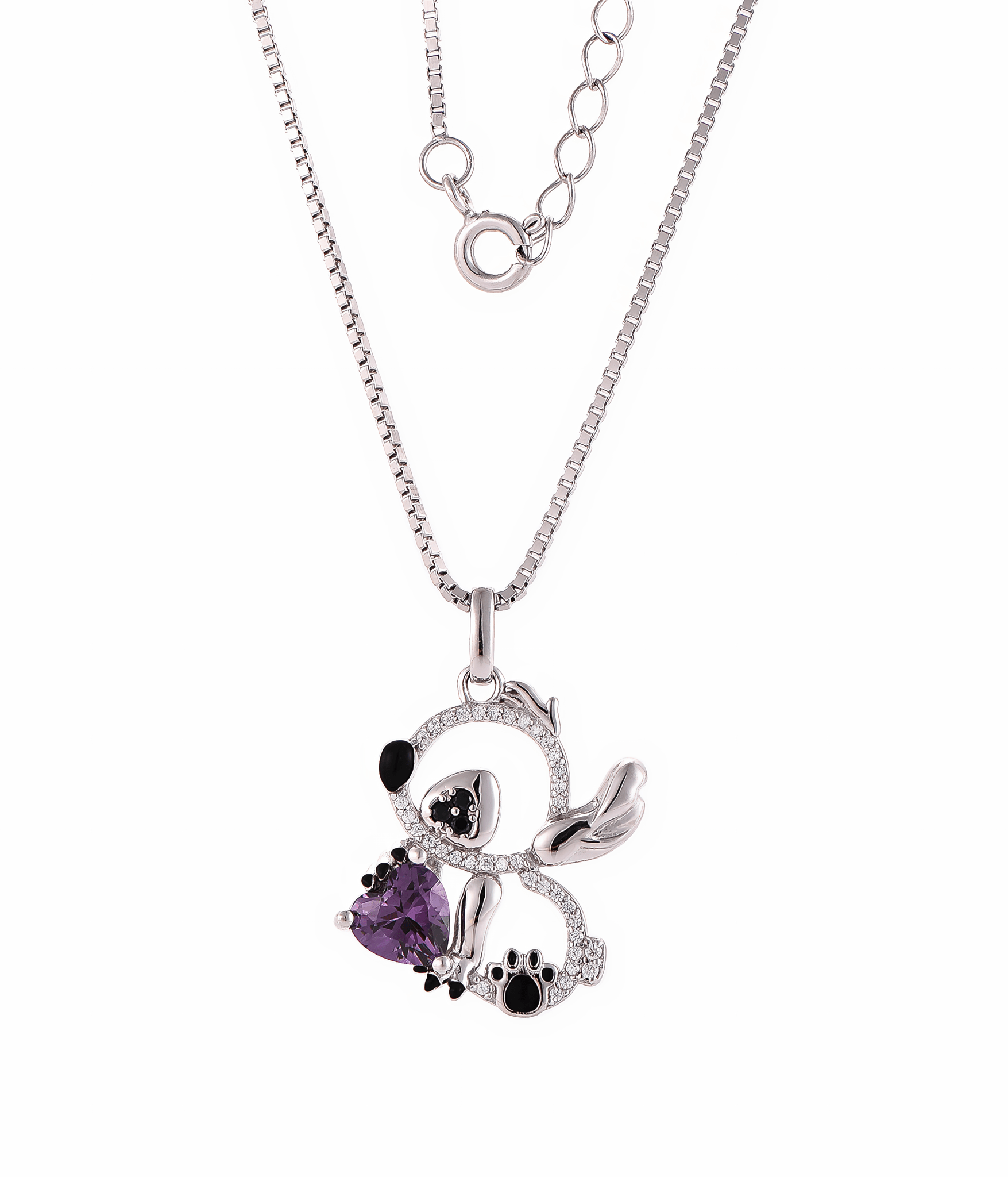 Halskette „Purple Heart Puppy“ – NAFALUXE