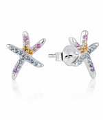 Boucles d'oreilles clous « Étoile de mer arc-en-ciel » - NAFALUXE