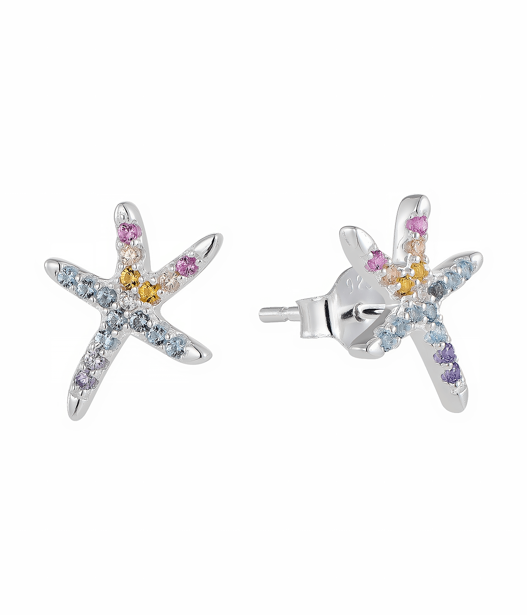 Ohrstecker „Regenbogen-Seestern“ – NAFALUXE