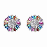Rainbow Zirconia Studs - NAFALUXE