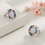 Rainbow Zirconia Studs - NAFALUXE