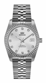 Montre Richelieu automatique à cadran diamanté, 31 mm – Fabriquée en Suisse - NAFALUXE