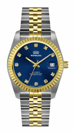Montre Richelieu Automatic à cadran bleu bicolore, 31 mm – Fabriquée en Suisse - NAFALUXE