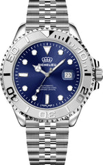 Richelieu Automatic Watch 33mm Blue Dial Stainless Steel 316L – Swiss Made - NAFALUXE