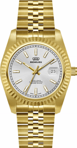 Richelieu Excellence 41mm Brown Dial Gold Tone Swiss Made Watch – 25R41.05.951 - NAFALUXE