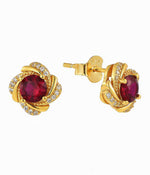 Royal Crimson Swirl Jewelry Set - NAFALUXE