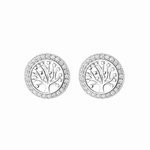 Silver Tree of Life Studs - NAFALUXE