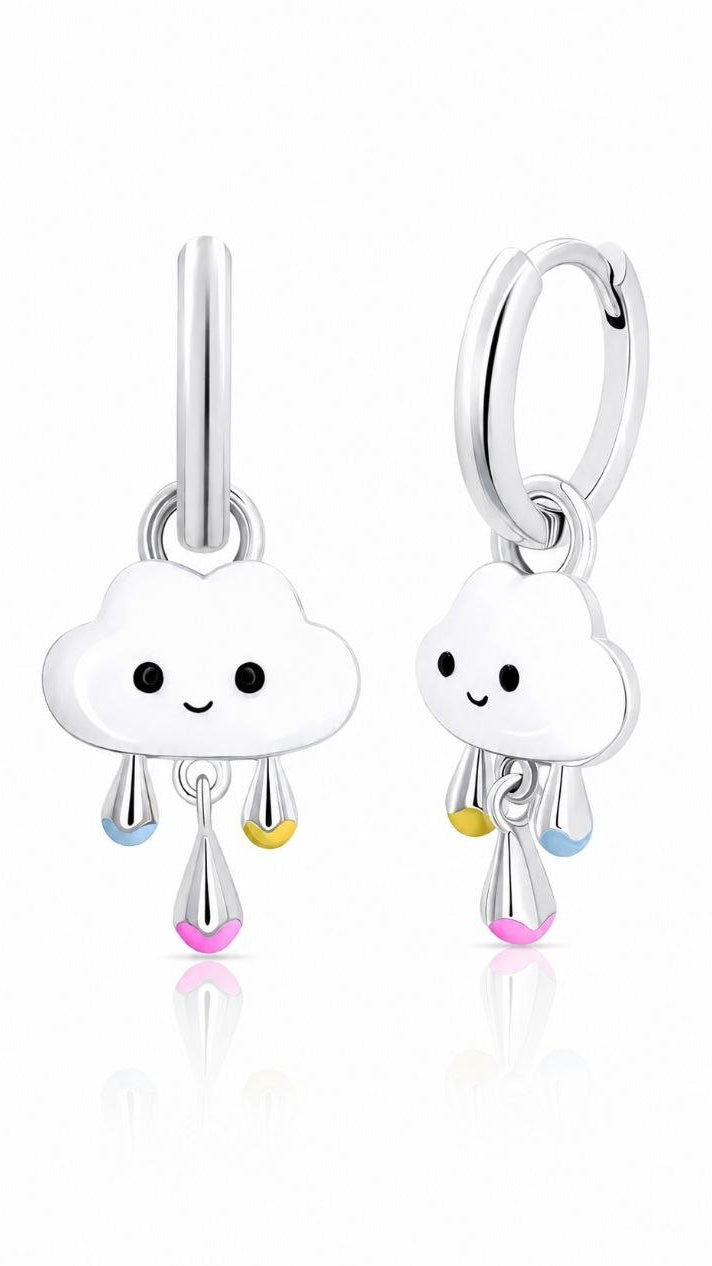 Argento sterling 925 con smalto e zirconi rosa - NAFALUXE