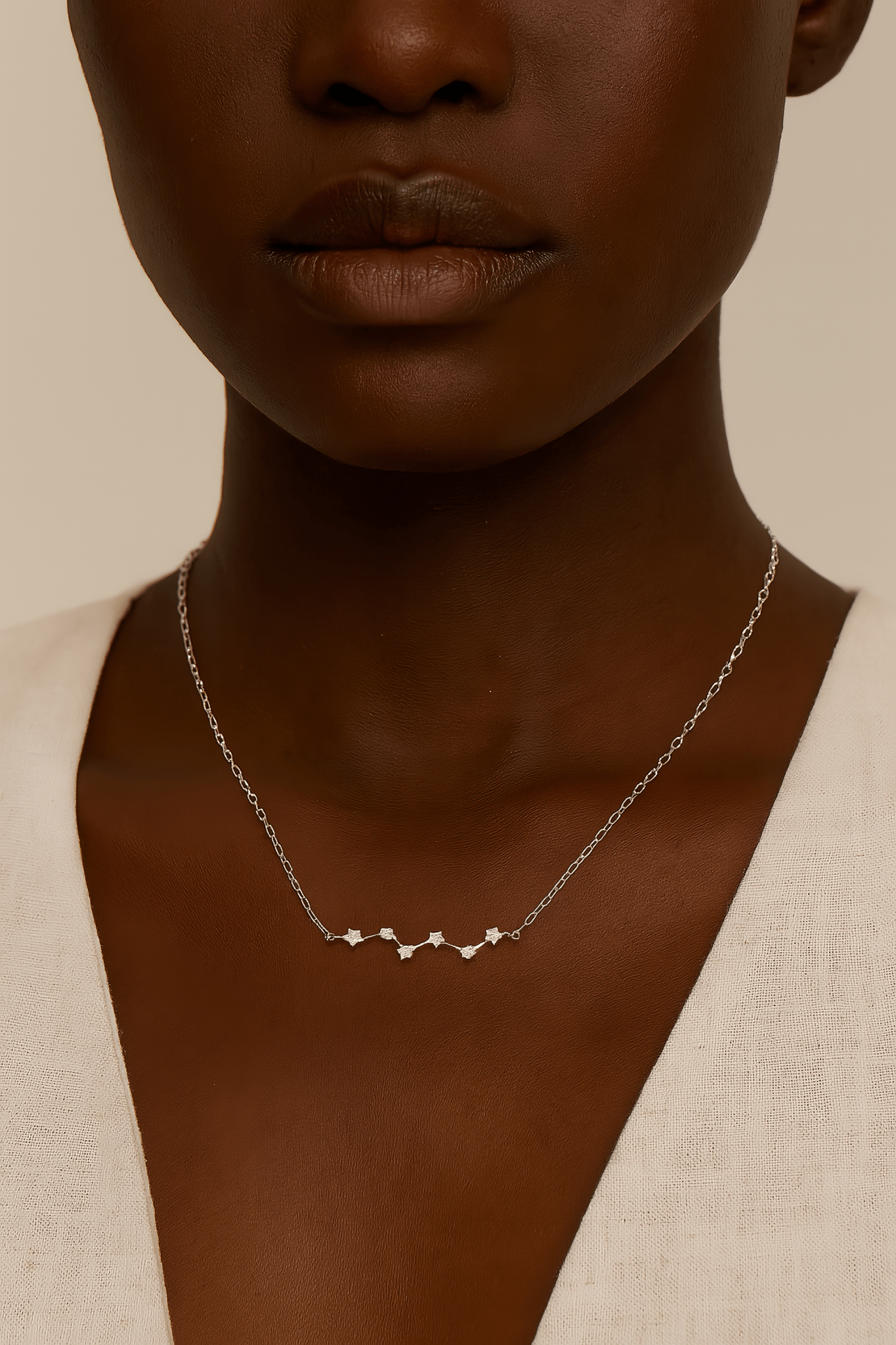 Sterling Silver Star Constellation Necklace - NAFALUXE