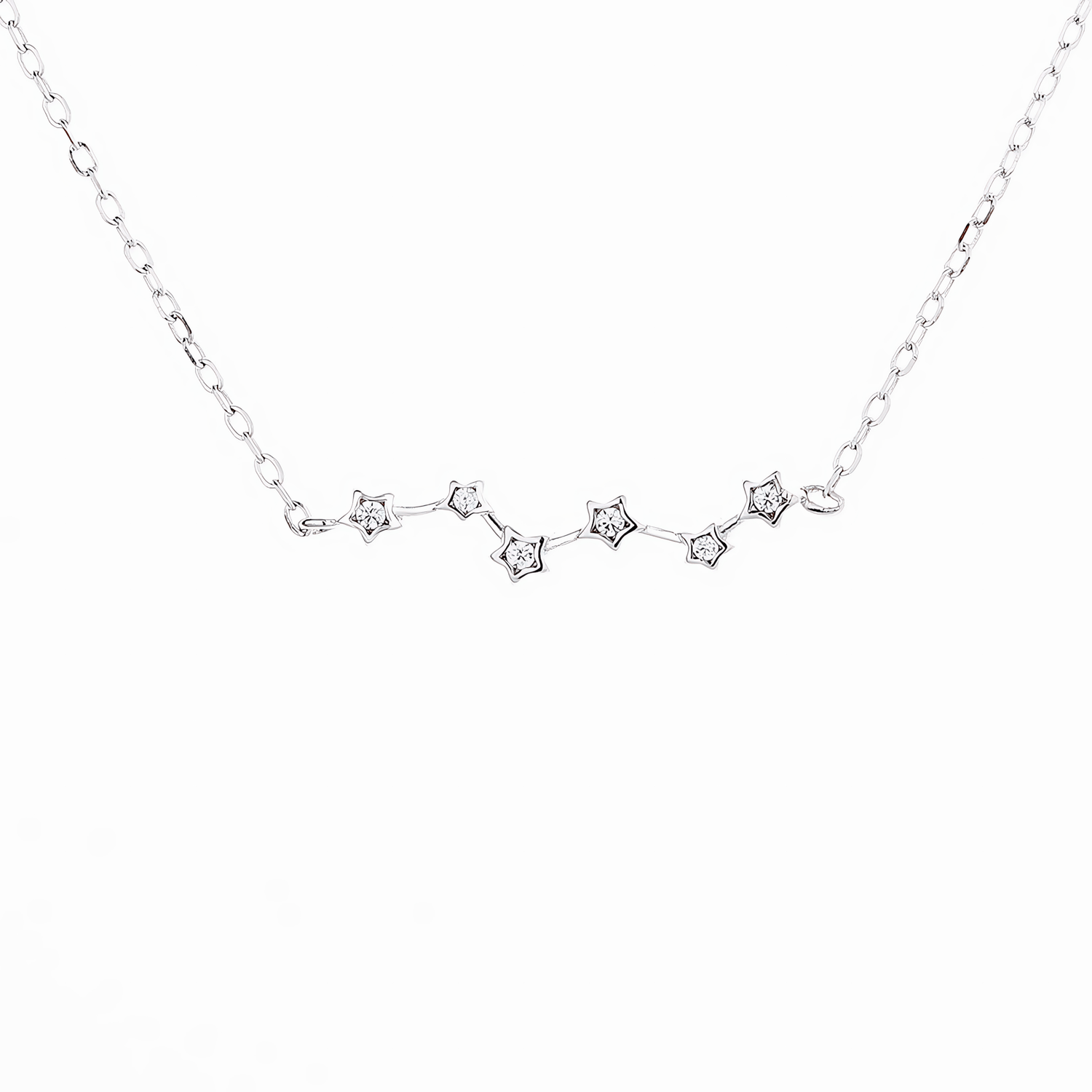 Sterling Silver Star Constellation Necklace - NAFALUXE