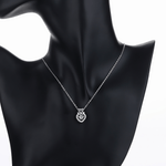 Swan Heart Pendant Necklace – 925 Silver - NAFALUXE