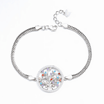 Tree of Life Bracelet Multicolor Gemstones Sterling Silver 925 - NAFALUXE