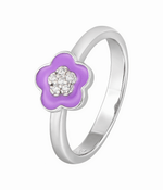 Bague Fleur de violette - NAFALUXE