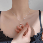Whispers of Nature – Butterfly Pendant with Gem Drop - NAFALUXE